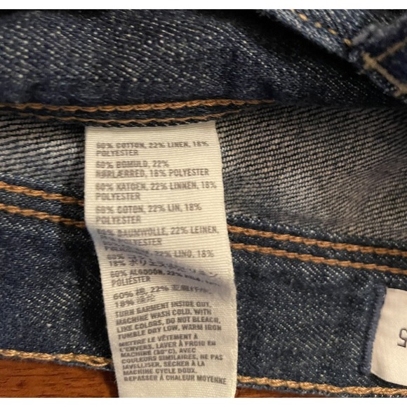 American Eagle Women's Denim Jean Shorts Cuffed Stretch Blue Button Fly Sz 0 - Picture 3 of 8